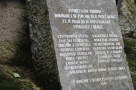 tablica pamiątkowa przy pomniku na Judziance