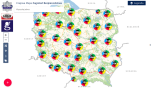 liczna zagrożeń odnotowana i zapisana na mapie Polski