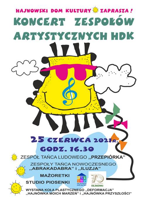 Plakat promujący wydarzenie. Kolorowy plakat