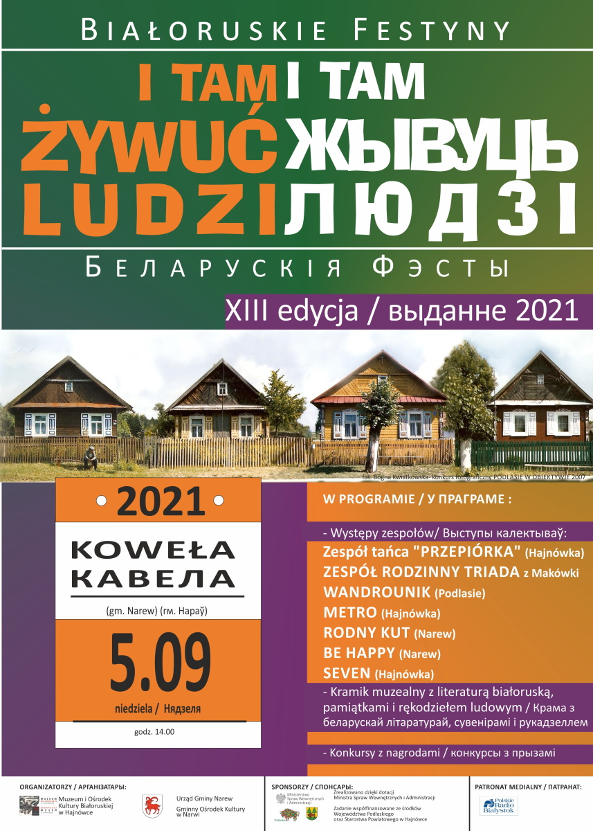 Plakat informujący o festynie I tam żywuć ludzi