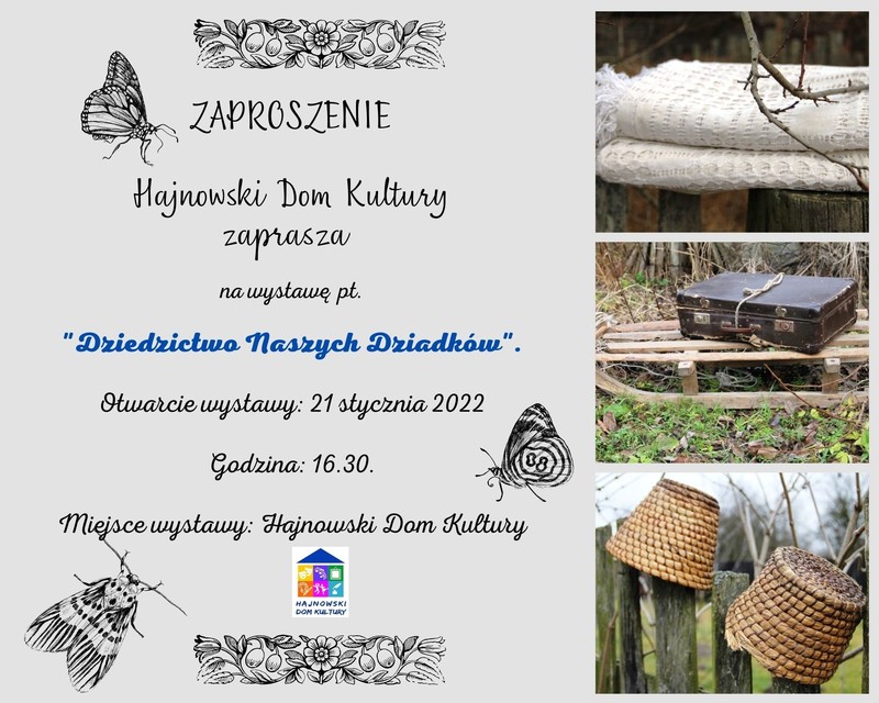 Logo hdk i grafika owadów oraz informacje o wydarzeniu Plakat promujacy wydarzenie