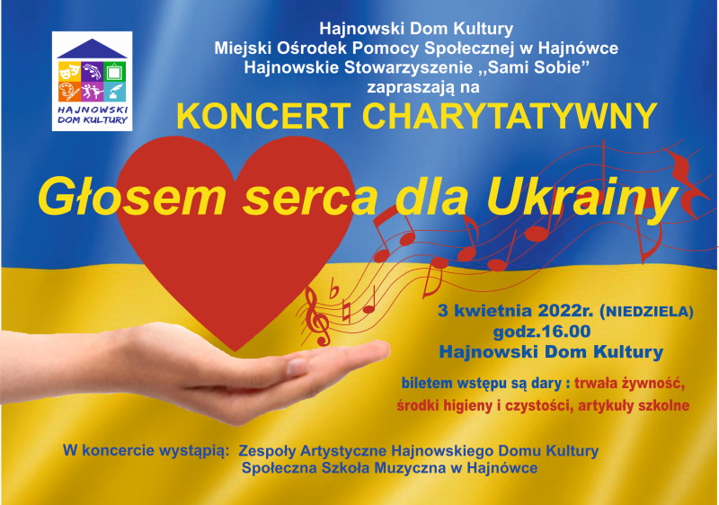 Plakat Niebiesko-żółty plakat zaiwerający informacje o wydarzeniu