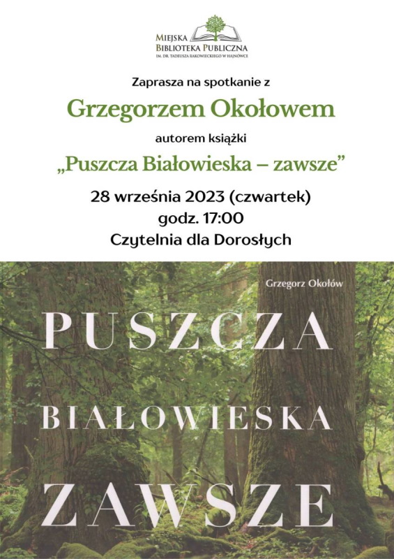 Plakat informujący o wydarzeniu