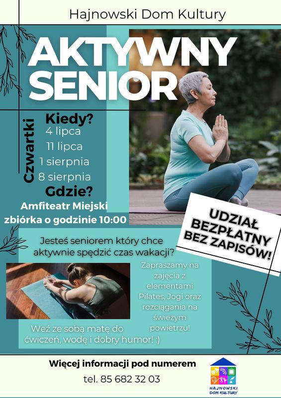 plakat zapraszający na wydarzenie informacje o wydarzeniu, logo organizatora, grafika tematyczna