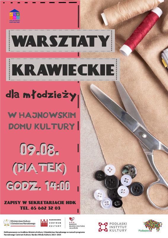 informacje o wydarzeniu, logo organizatora, grafika tematyczna