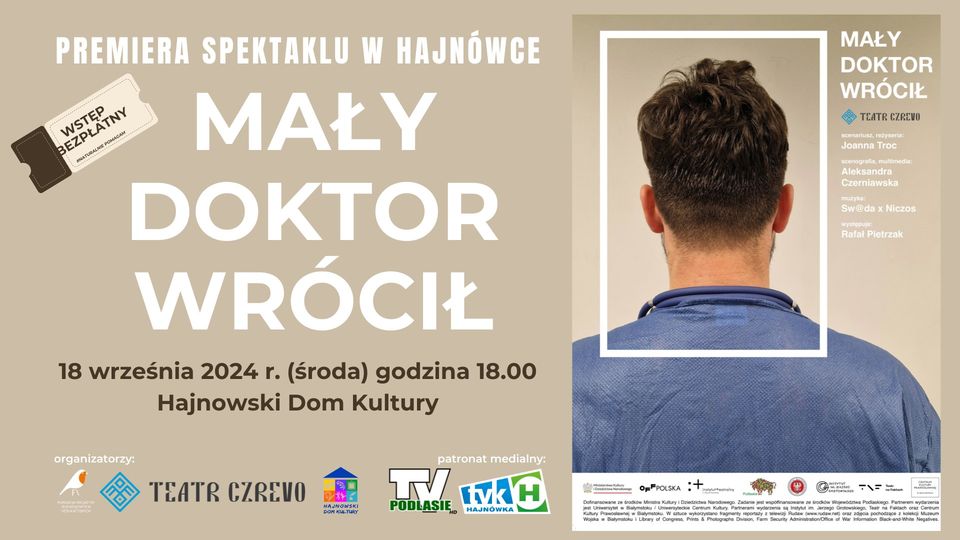 plakat zapowiadający wydarzenie w beżowych barwach