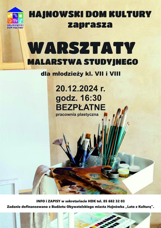 plakat zapraszający na wydarzenie informacje o wydarzeniu, logo organizatora, grafika tematyczna