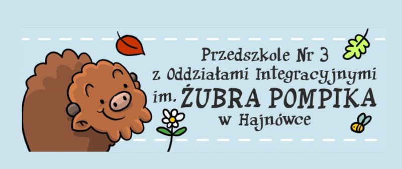 baner z nazwą przedszkola