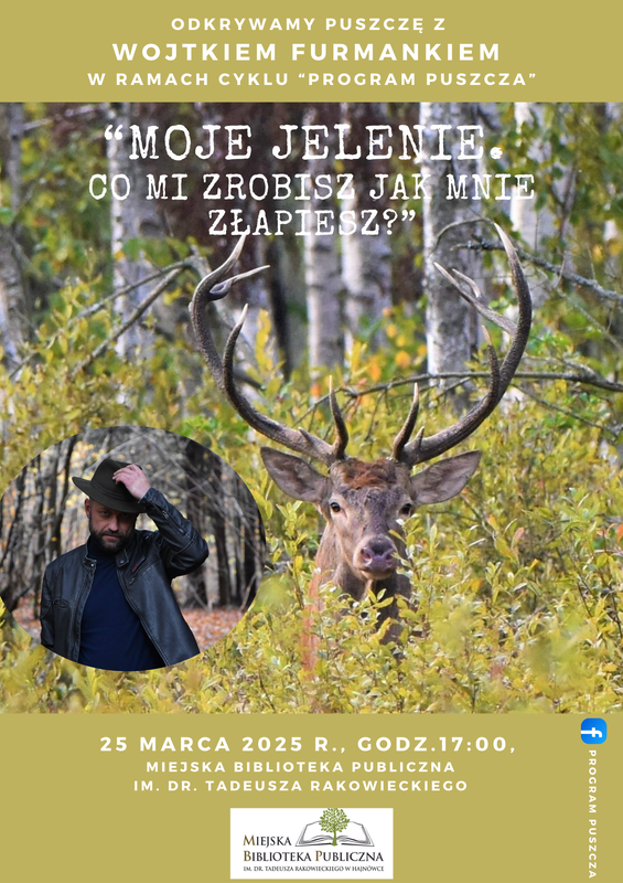 plakat zapraszający na wydarzenie informacje o wydarzeniu, logo organizatora, grafika tematyczna