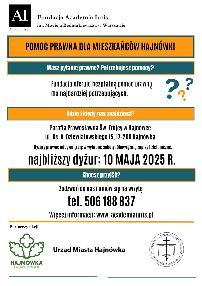 plakat informacyjny