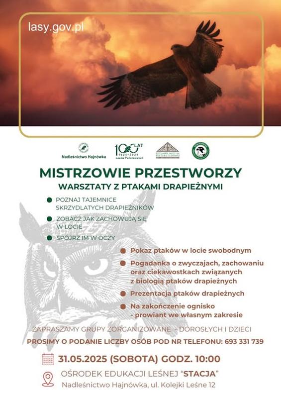 plakat zapraszający na wydarzenie informacje o wydarzeniu, logo organizatora, grafika tematyczna