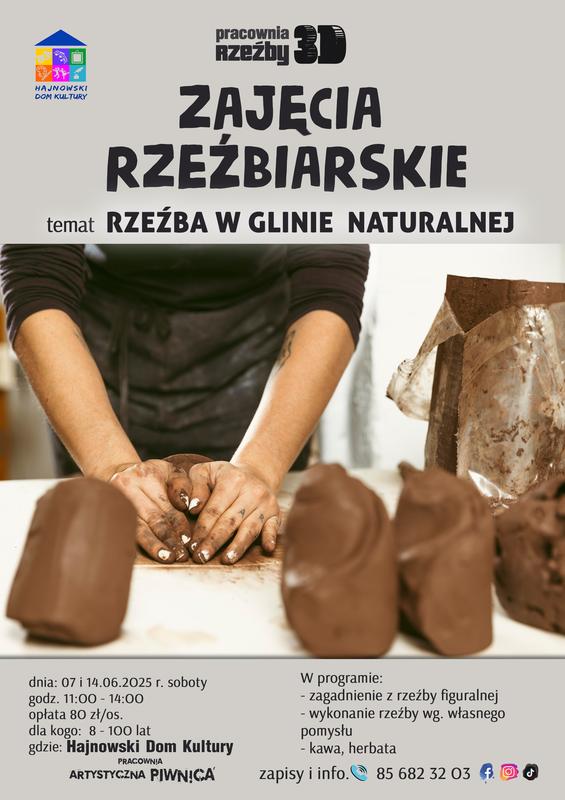 plakat zapraszający na wydarzenie informacje o wydarzeniu, logo organizatora, grafika tematyczna