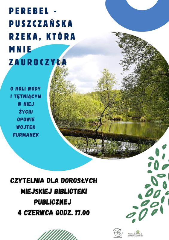 plakat zapraszający na wydarzenie informacje o wydarzeniu, logo organizatora, grafika tematyczna