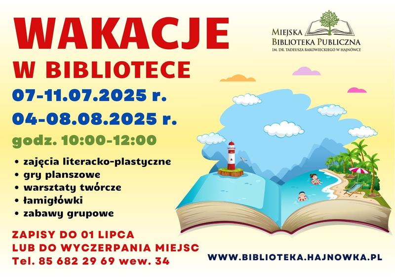 informacje o wydarzeniu, logo organizatora, grafika tematyczna