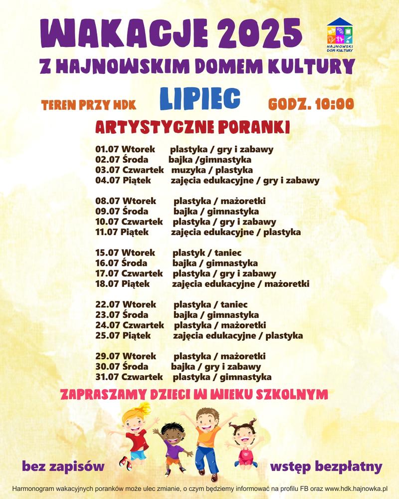 fragment grafiku na lipiec