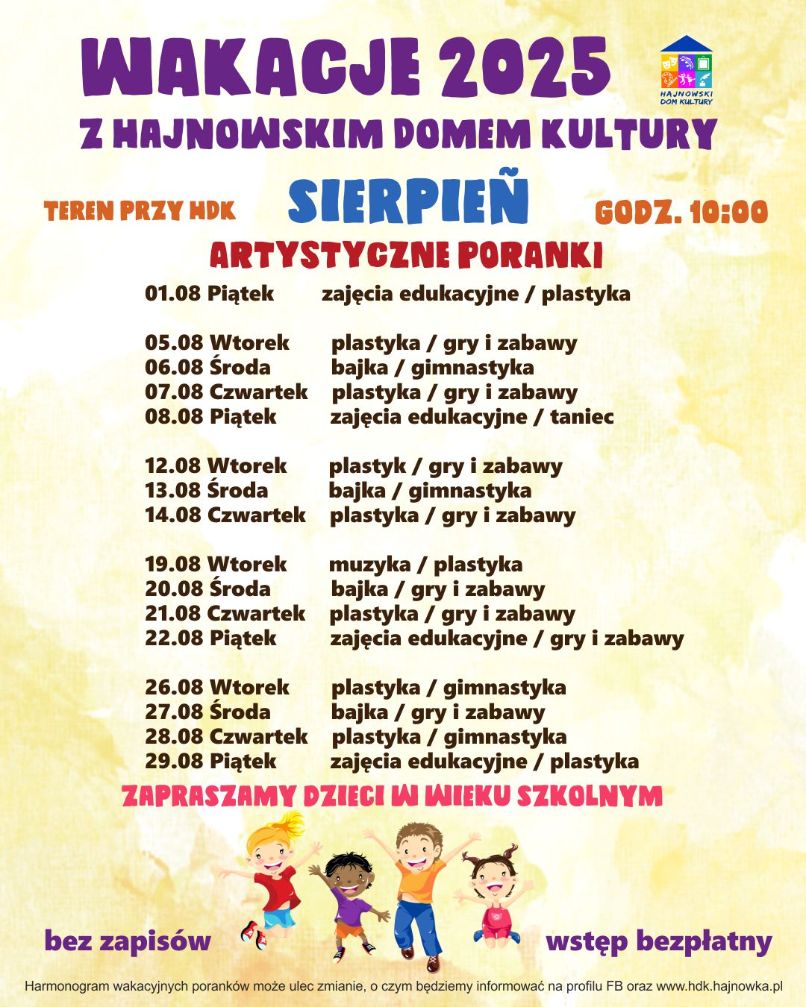 plakat informacyjny