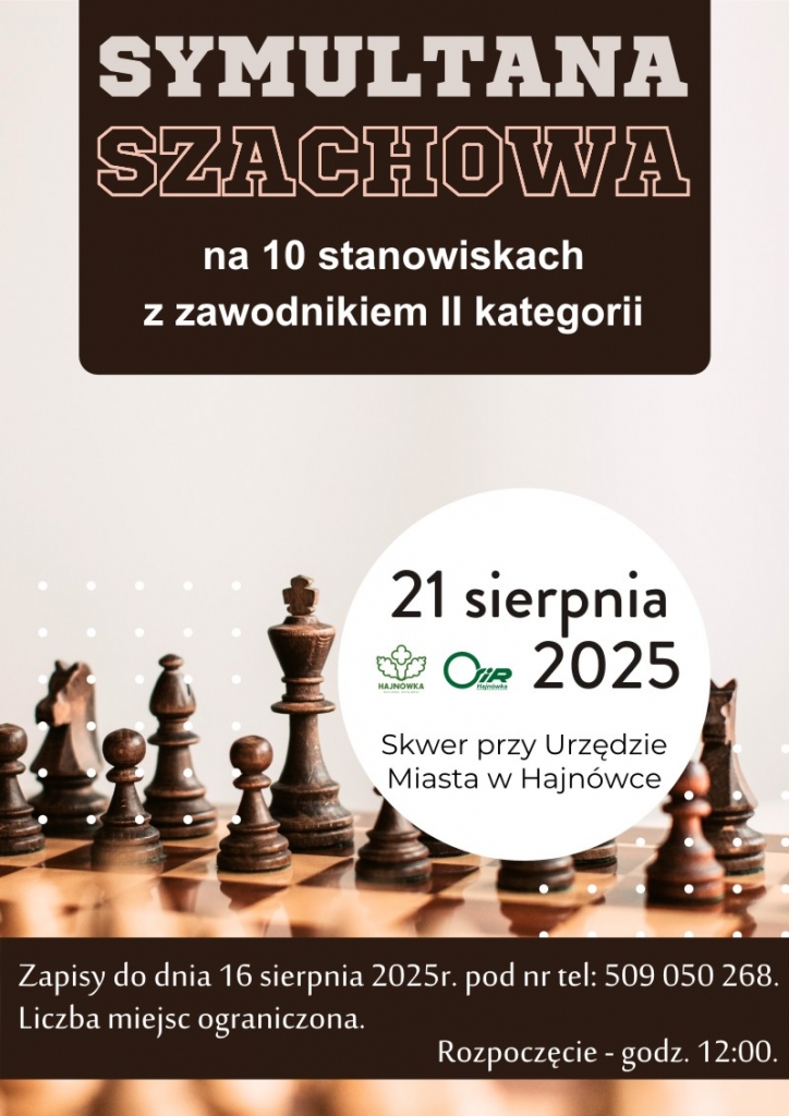 informacje o wydarzeniu, logo organizatora, grafika tematyczna