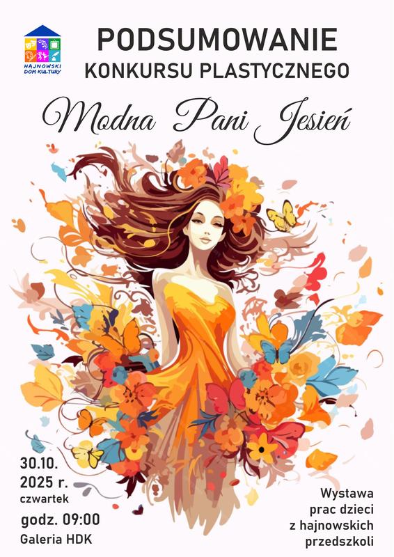 informacje o wydarzeniu, logo organizatora, grafika tematyczna