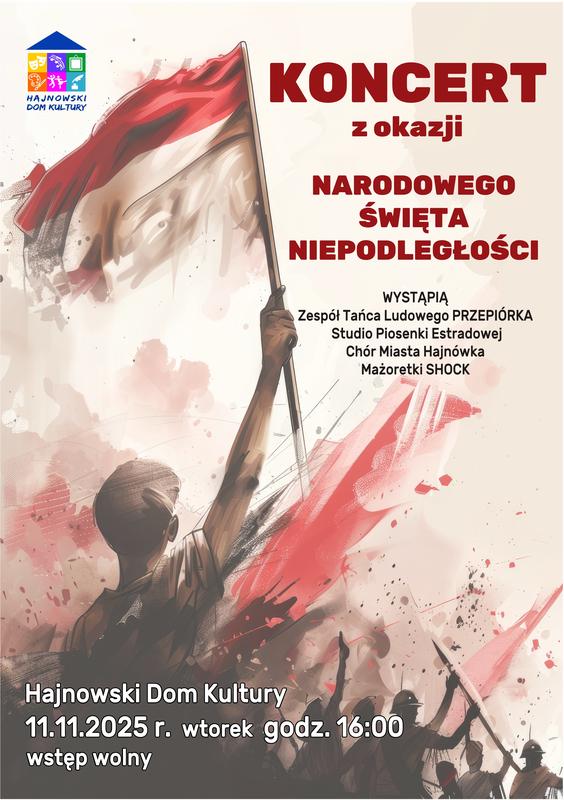 informacje o wydarzeniu, logo organizatora, grafika tematyczna