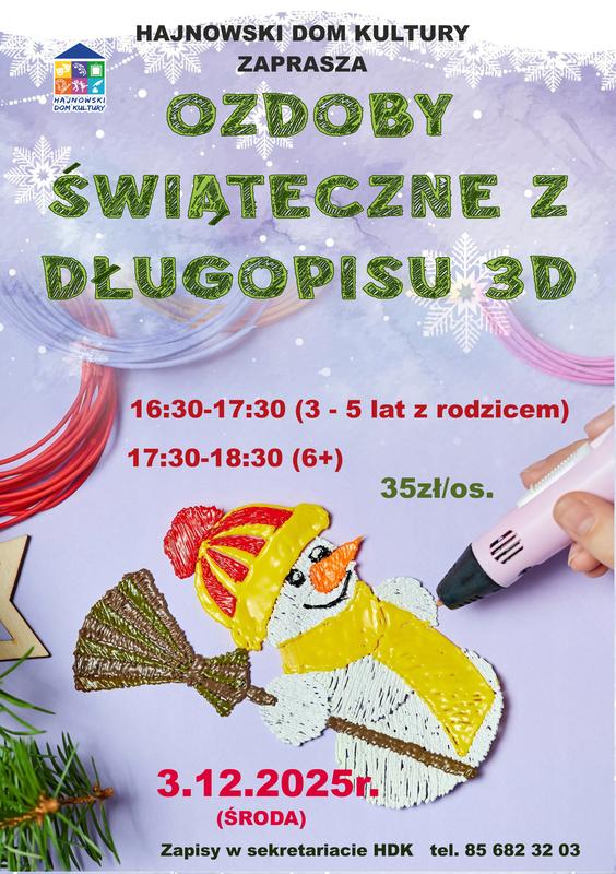 informacje o wydarzeniu, logo organizatora, grafika tematyczna