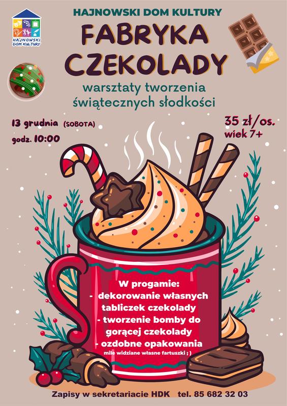 informacje o wydarzeniu, logo organizatora, grafika tematyczna