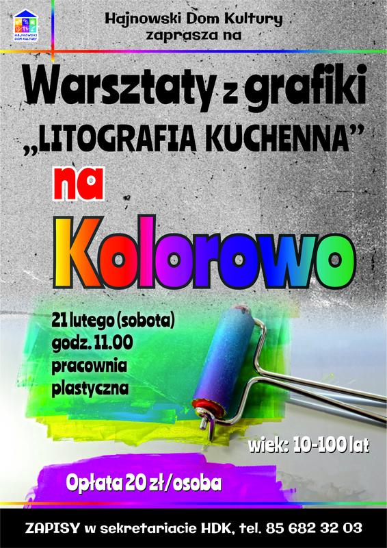 informacje o wydarzeniu, logo organizatora, grafika tematyczna