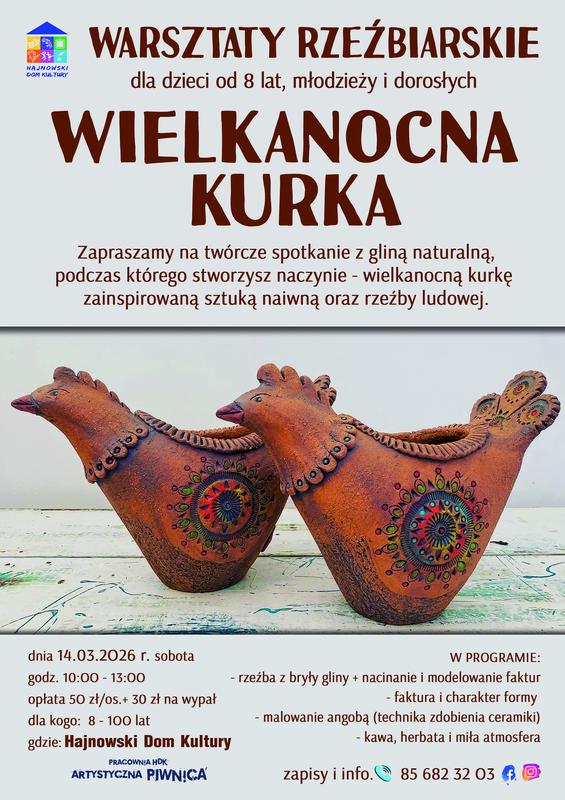 informacje o wydarzeniu, logo organizatora, grafika tematyczna