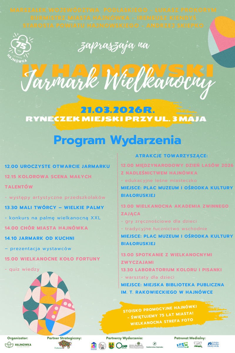 plakat z programem wydarzeń