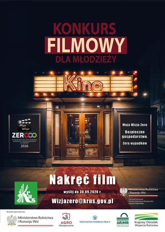 informacje o wydarzeniu, logo organizatora, grafika tematyczna