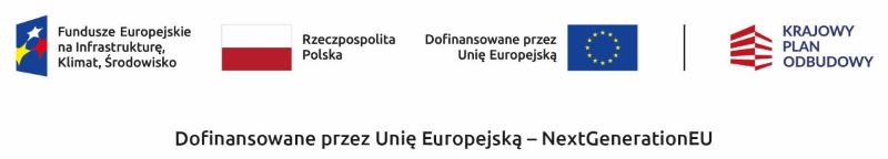 logo funduszy europejskich i Krajowego Programu Odbudowy