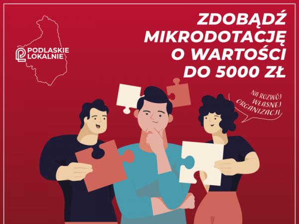 Plakat I Konkursu na rozwój instytucjonalny Młodych Organizacji Pozarządowych
