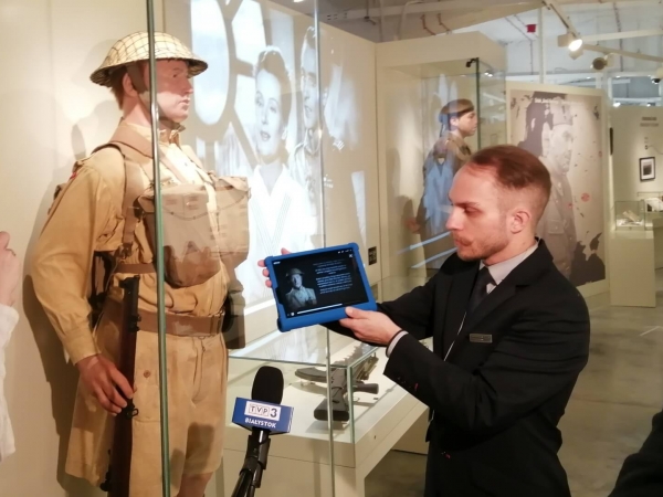 prezentacja eksponatów w muzeum
