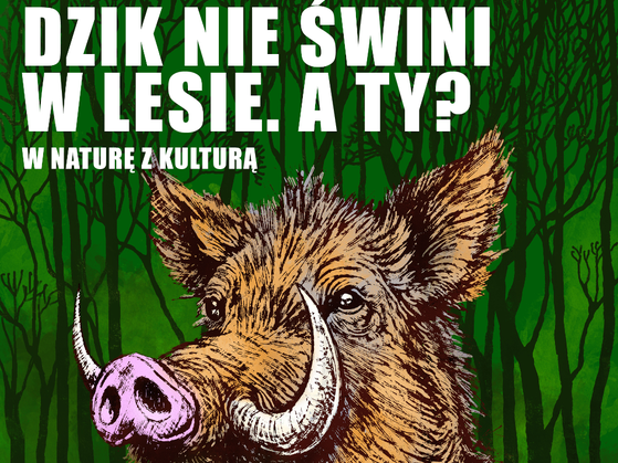 grafika dzika i hasło akcji