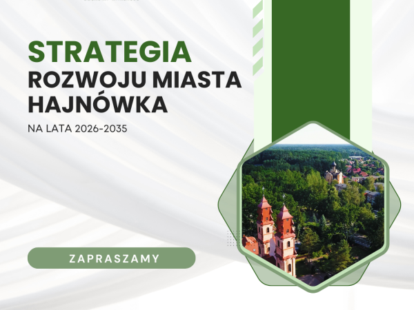 grafika z nazwą dokumentu, logo i zdjęciem miasta
