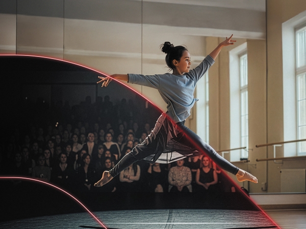dziewczynka w tańcu baletowym