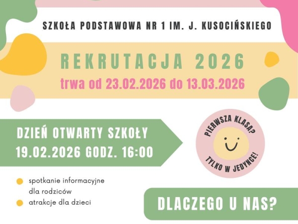 informacje o wydarzeniu, logo organizatora, grafika tematyczna