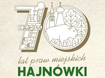 70 lat praw miejskich Hajnówki - logo