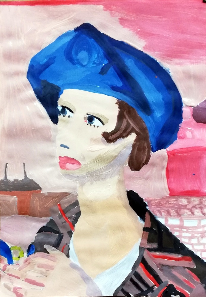 zdjęcie pracy plastycznej - portret