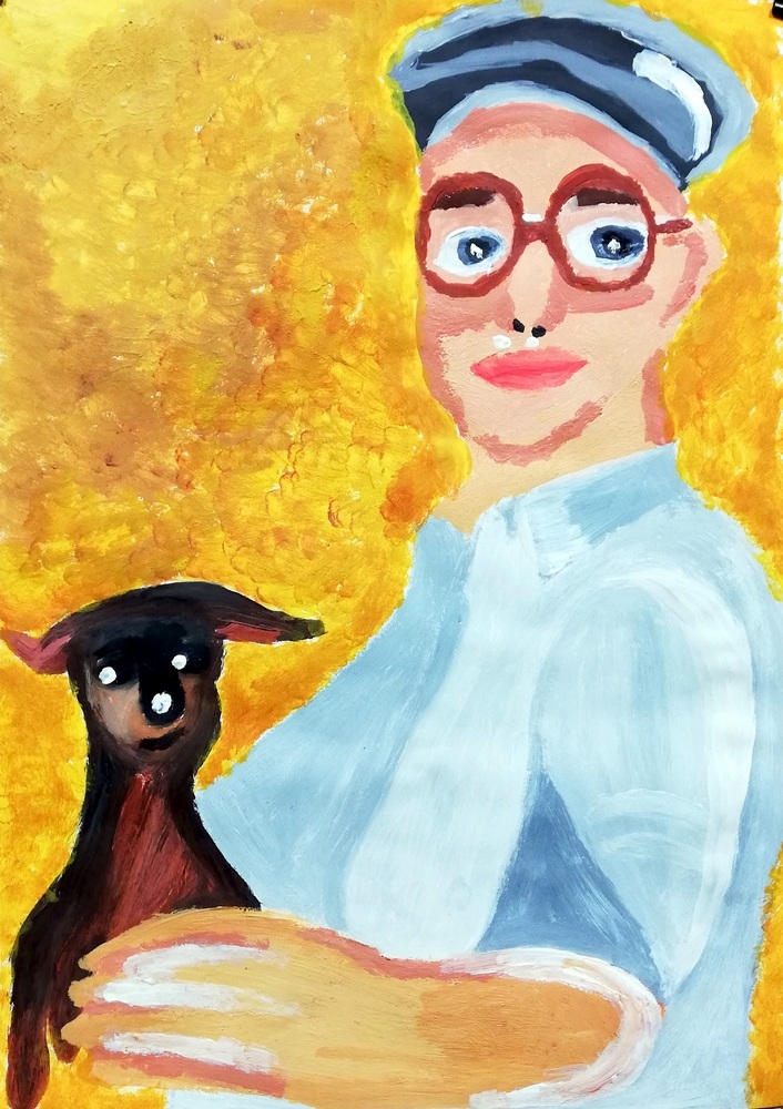 zdjęcie pracy plastycznej - portret