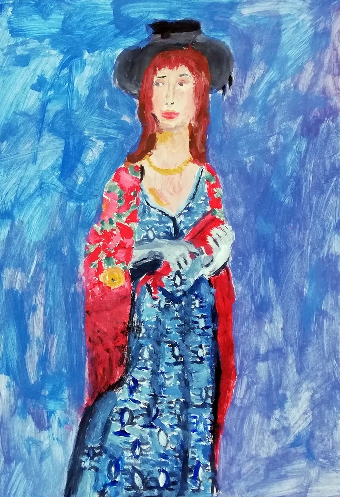 zdjęcie pracy plastycznej - portret