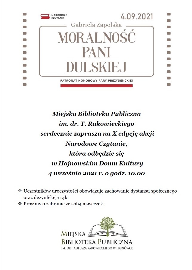 na plakacie zndują się informacje o wydarzeniu oraz loga organizatorów