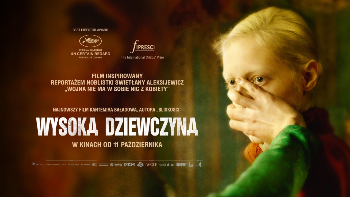 Plakat filmowy "Wysoka dziewczyna" z informacjami o filmie