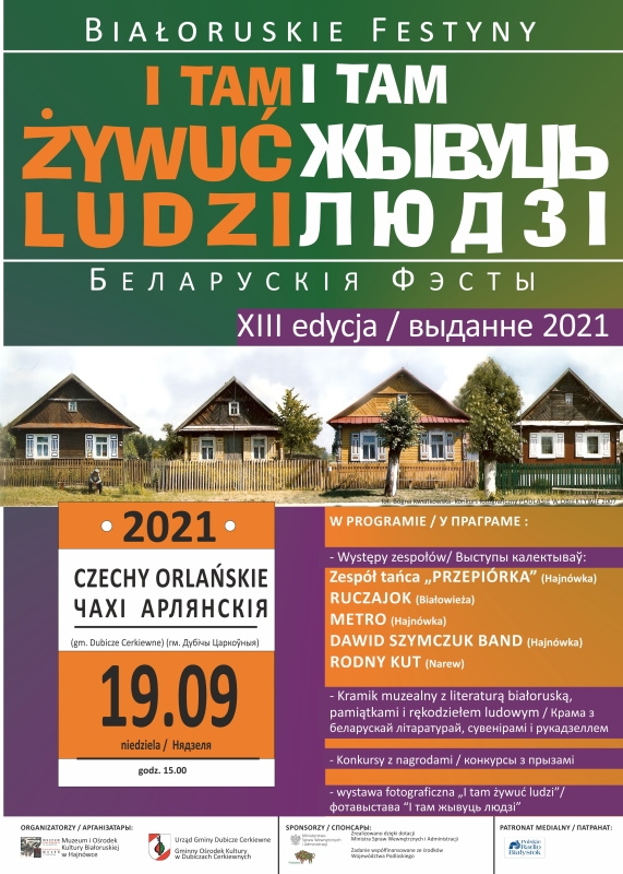 Plakat informujący o festynie w Czechach Orlańskich