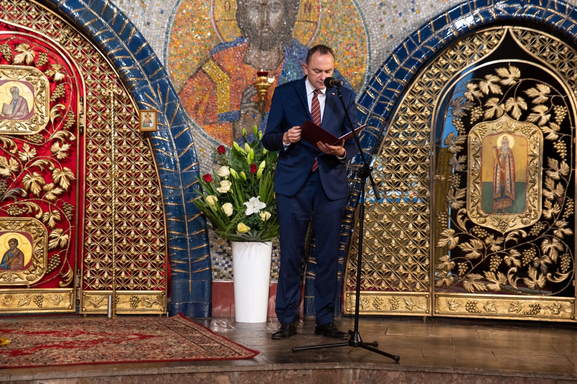 Przemawiający przedstawiciel Kancelarii Prezydenta