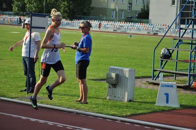 Uczestnik zwodów podczas biegu.