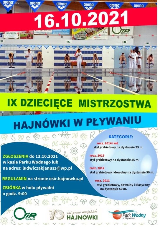 plakat wydarzenia: w tle zdjęcie uczestników zawodów