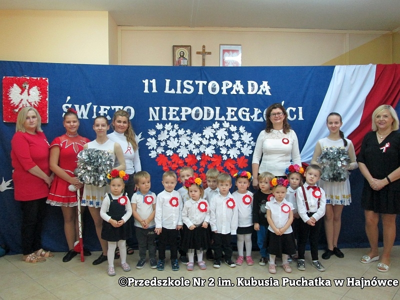 Fotografia do artykułu "11 Listopada Narodowe Święto Niepodległości w Przedszkolu nr 2 im. Kubusia Puchatka w Hajnówce"