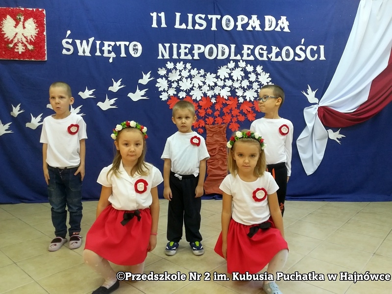 Fotografia do artykułu "11 Listopada Narodowe Święto Niepodległości w Przedszkolu nr 2 im. Kubusia Puchatka w Hajnówce"