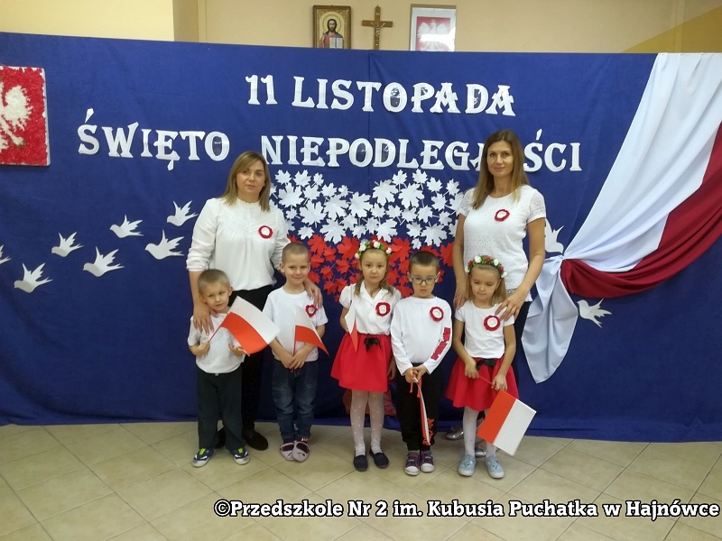 Fotografia do artykułu "11 Listopada Narodowe Święto Niepodległości w Przedszkolu nr 2 im. Kubusia Puchatka w Hajnówce"