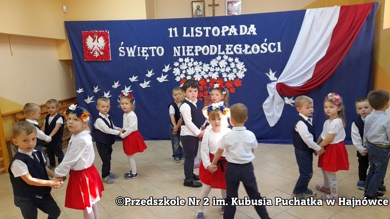 Fotografia do artykułu "11 Listopada Narodowe Święto Niepodległości w Przedszkolu nr 2 im. Kubusia Puchatka w Hajnówce"